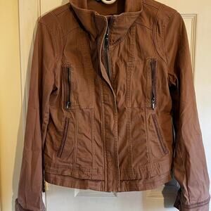 White house black market dusty rose utility jacket